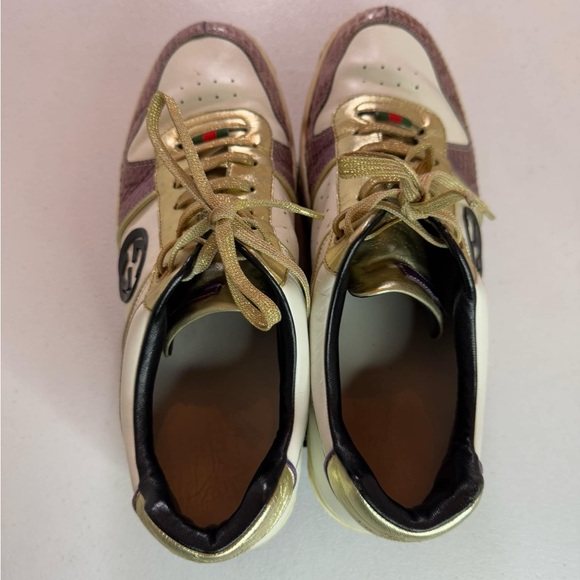 Gucci snake and leather sneakers. "5th Ave Edition"
Sz 9.5 G / / US 10.5 Exotic - Picture 11 of 13